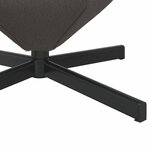 vidaXL Fauteuil œuf Gris foncé 63 x 73 x 90 cm tissu