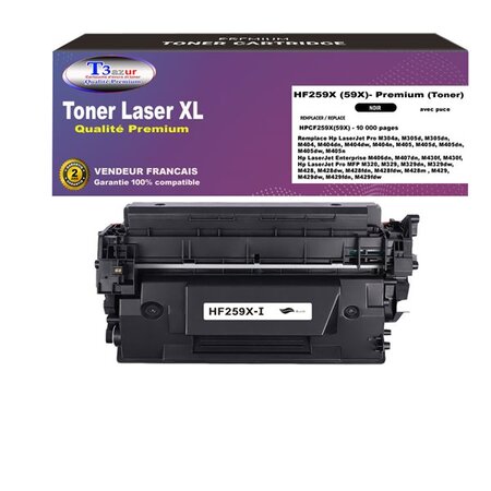 T3AZUR  - Toner Laser compatible avec HP LaserJet Pro M404n  M405  M405d remplace (59X) Noir