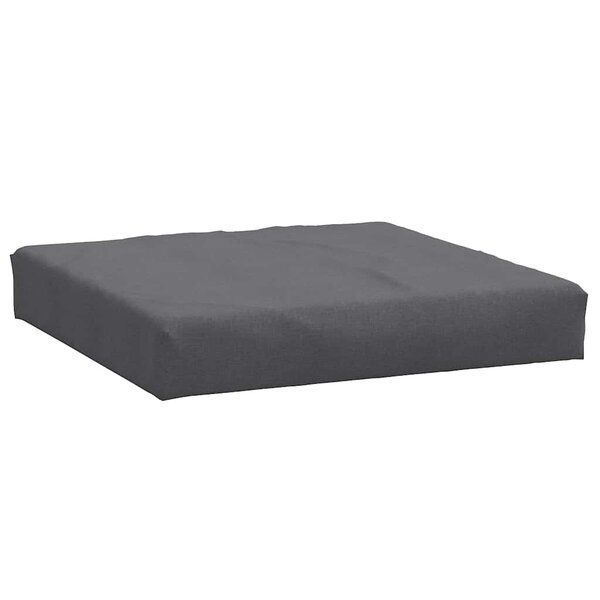 vidaXL Coussin de palette anthracite mélangé 60x60x9 5 cm tissu