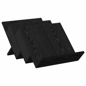 vidaXL Étagère à magazines avec étagère Chêne noir 53 x 40 x 28 5 cm