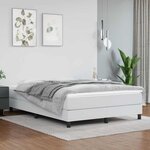 vidaXL Matelas de lit à ressorts ensachés fermeté moyenne Blanc 140x190x20 cm