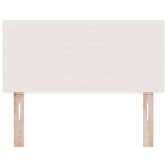 vidaXL Tête de lit avec tête de lit Crème 90 cm Tissu côtelé