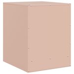 vidaXL Tables de chevet 2 Pièces rose 34 5x39x44 cm acier