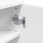 vidaXL Armoire de bain à miroir d'angle blanc 30x24x60 cm