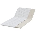 vidaXL Coussins de Matelas Blanc 120 x 200 cm Latex