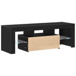 vidaXL Meuble TV Chêne noir 120 x 35 x 40 cm Bois d'ingénierie
