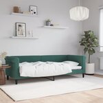 vidaXL Lit de repos vert foncé 80x200 cm velours
