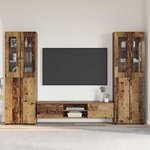 vidaXL Ensemble meuble TV FLORIN Bois ancien Bois d'ingénierie