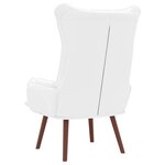 vidaXL fauteuil Blanc 69 x 74 x 93 cm Cuir artificiel