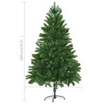 vidaXL Arbre de Noël artificiel aiguilles réalistes 180 cm vert