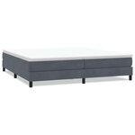 vidaXL Sommier à lattes de lit sans matelas gris foncé 200x210cm
