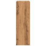 vidaXL Bibliothèque chêne artisanal 60x24x76 cm bois d'ingénierie