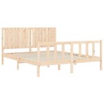 vidaXL Cadre de lit sans matelas 160x200 cm bois massif de pin