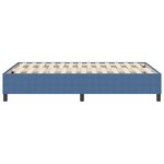 vidaXL Cadre de lit plateforme Bleu 120 x 190 cm tissu