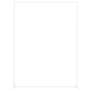 vidaXL Arche de mariage Blanc 150 x 49 5 x 200 cm Acier
