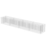 Vidaxl lit surélevé à gabion acier galvanisé 360x50x50 cm