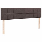 VidaXL Cadre de lit ottoman avec matelas marron foncé 160x200 cm tissu