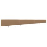 vidaXL Paravent 9 panneaux Tissu 1200 x 120 cm Taupe