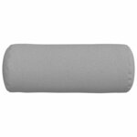 vidaXL Coussins d'accent 2 Pièces Gris nuage Ø 15 x 40 cm tissu