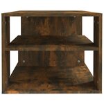 vidaXL Table basse Chêne fumé 100x50x40 cm Bois d'ingénierie