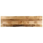 vidaXL Dessus de table bord vivant 180x40x3 8 cm bois de manguier brut