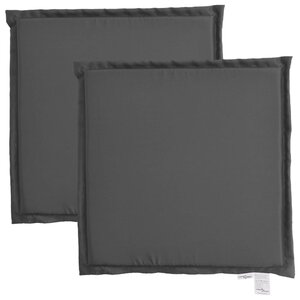 vidaXL Coussins de siège de jardin lot de 2 anthracite 45x45x2cm carré