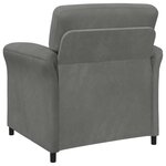 vidaXL Canapé 1 place Gris foncé 88 x 83 x 95 cm Velours