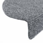 vidaXL Tapis autoadhésifs de marches 5 Pièces Gris clair 65x21x4 cm