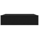 vidaXL Meuble TV avec éclairage LED Chêne noir 60 x 35 x 15 5 cm