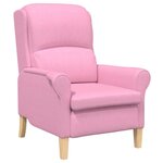 vidaXL fauteuil Rose tissu