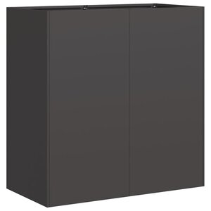 vidaXL Jardinière noir 80x40x80 cm acier laminé à froid