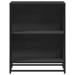 vidaXL Bibliothèque noir 60x35x76 cm bois d'ingénierie