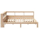vidaXL Lit bibliothèque sans matelas 160x200 cm bois massif de pin