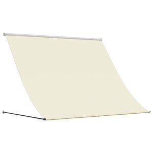 vidaXL Auvent rétractable crème 200x150 m tissu et acier