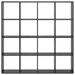 vidaXL Bibliothèque Chêne noir 137 5 x 29 x 137 5 cm Bois d'ingénierie