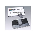 20 badges Vista® Combi Pince Epingle Rotatif 54 x 85 mm gris anthracite AVERY