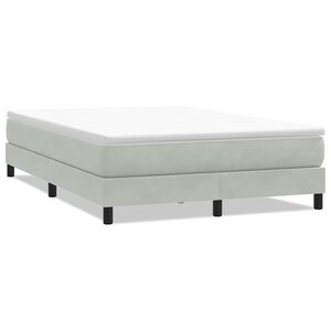 vidaXL Sommier à lattes de lit sans matelas gris clair 160x210 cm
