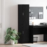 vidaXL Highboard Chêne noir 35 x 39 x 168 cm Bois d'ingénierie