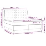 vidaXL Sommier à lattes de lit avec matelas Marron foncé 180x200 cm