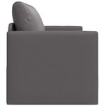 vidaXL Canapé-Lit Gris 124 x 71 x 78 cm Cuir artificiel