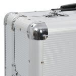 Vidaxl valise de pilote 54 x 44 x 21 cm argenté aluminium