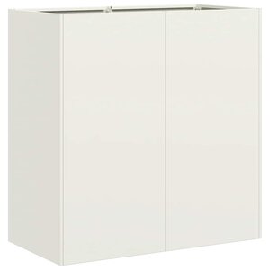 vidaXL Jardinière blanc 80x40x80 cm acier laminé à froid