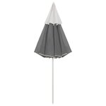 vidaXL Parasol de plage Anthracite 300 cm