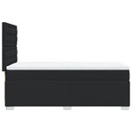 vidaXL Sommier à lattes de lit avec matelas Noir 90x200 cm Similicuir