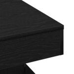 vidaXL Table basse Chêne noir 57 x 57 x 30 cm Bois d'ingénierie