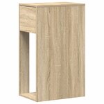 vidaXL Support de tour d'ordinateur et tiroir chêne sonoma 30x44x74 cm