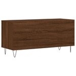 vidaXL Armoire à disques chêne marron 100x38x48 cm bois d'ingénierie