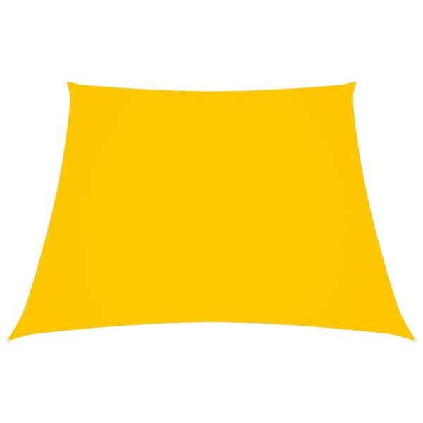 vidaXL Voile de parasol Tissu Oxford trapèze 2/4x3 m Jaune