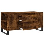 vidaXL Table basse chêne fumé 102x44 5x50 cm bois d'ingénierie