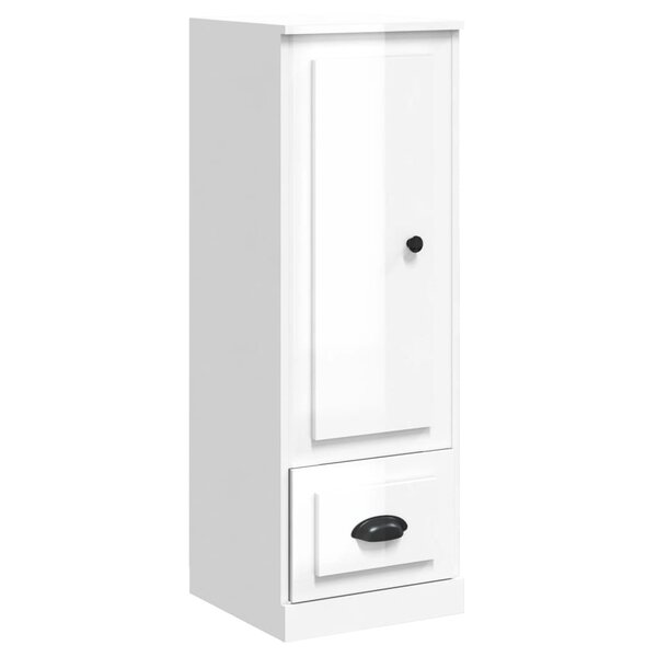vidaXL Buffet haut blanc brillant 36x35 5x103 5 cm bois d'ingénierie